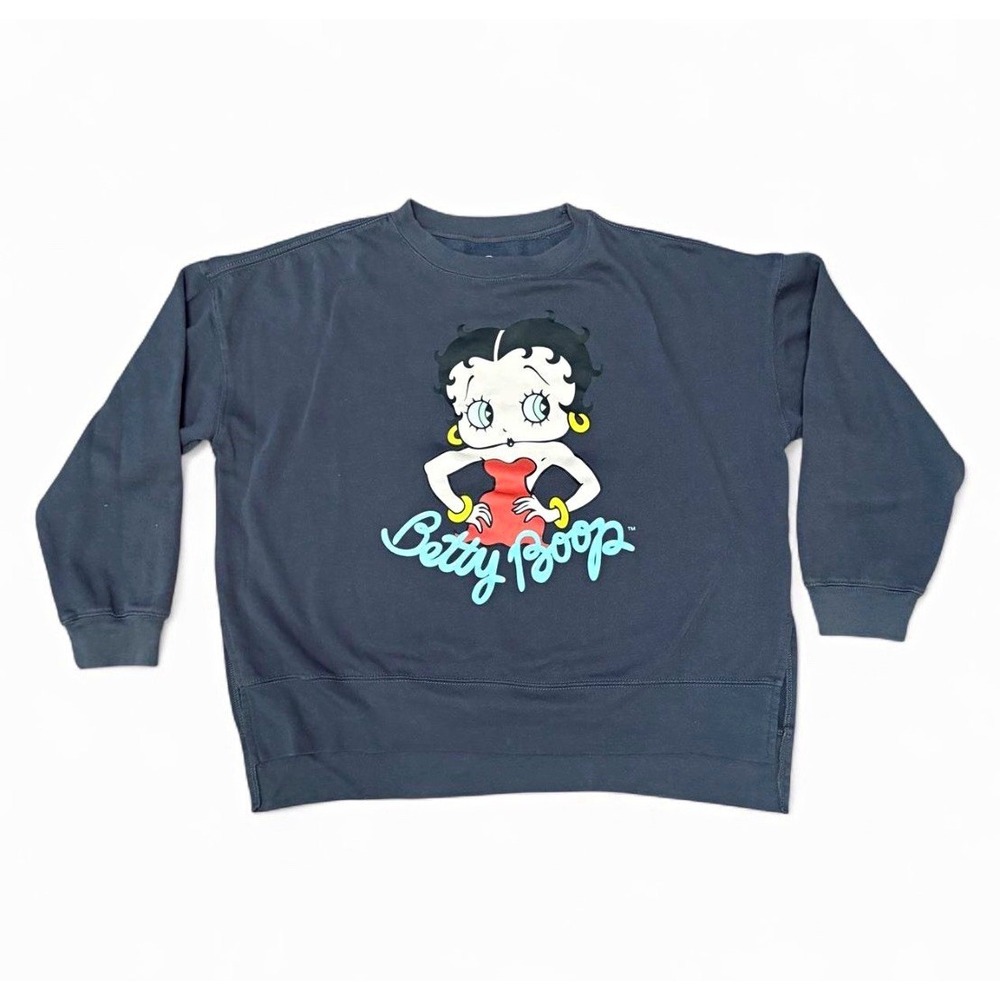 Betty Boop Fleischer Studios Licensed Graphic Crewneck Pullover Sweatshirt XXL